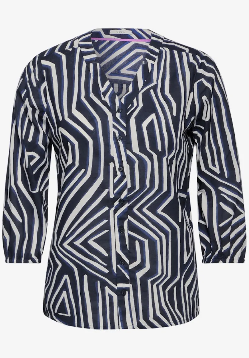 Cecil Blusen*Leichte Baumwollbluse universal blue