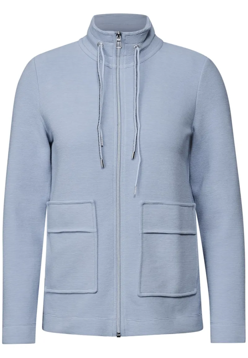 Cecil Pullover & Sweatshirts*Leichte Ottoman Jacke mountain blue