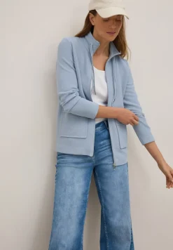 Cecil Pullover & Sweatshirts*Leichte Ottoman Jacke mountain blue