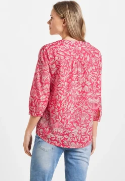 Cecil Blusen*Leichte Print Baumwollbluse strawberry red