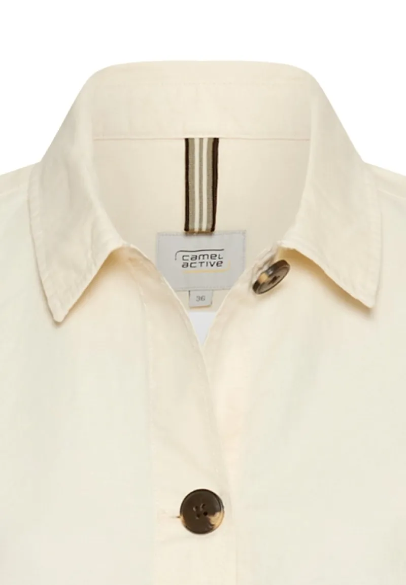 Camel Active Jacken*Leichter Blazer aus einem Leinenmix bone white