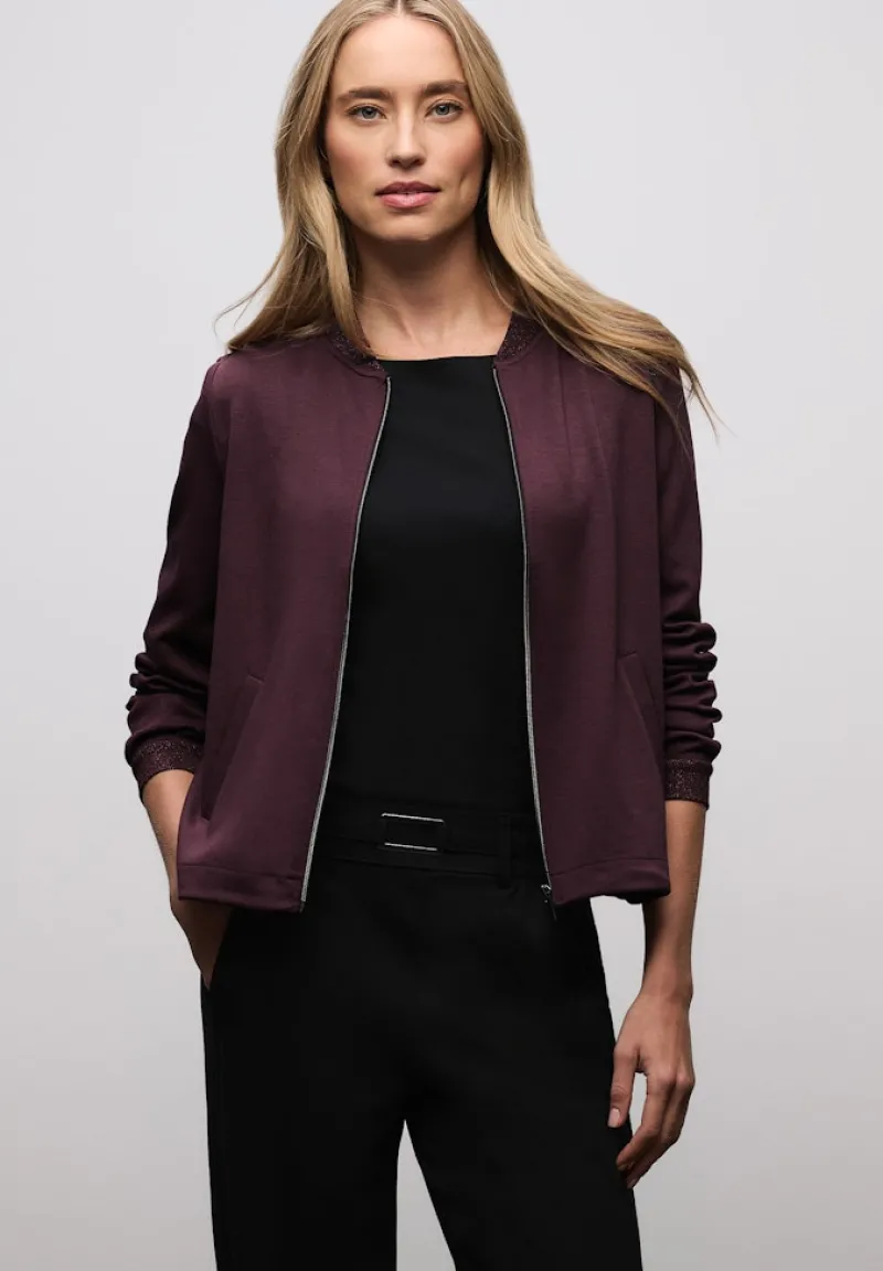 Street One Shirts*Leichter Blouson mit Glitzer jazz berry