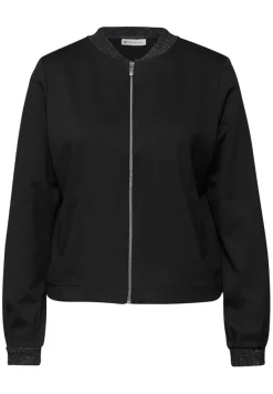 Street One Shirts*Leichter Blouson mit Glitzer Black