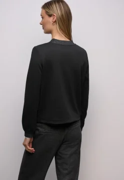 Street One Shirts*Leichter Blouson mit Glitzer Black