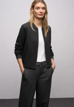 Street One Shirts*Leichter Blouson mit Glitzer Black