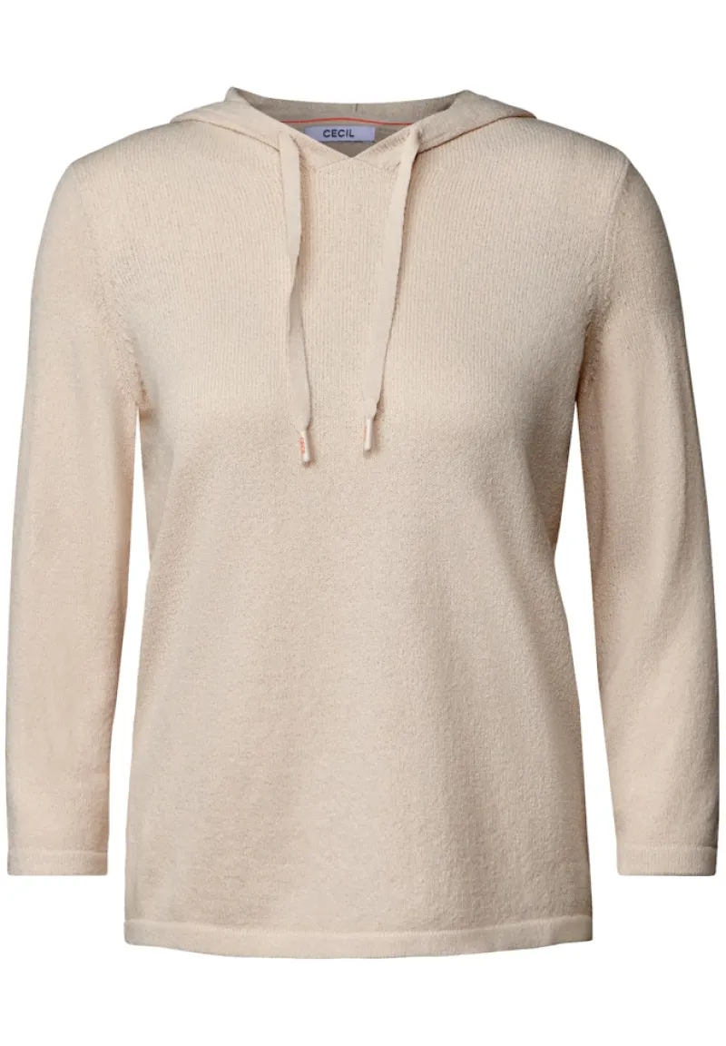 Cecil Pullover & Sweatshirts*Leichter Hoodie pearl beige
