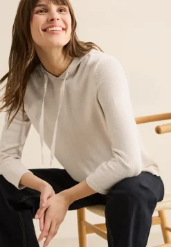 Cecil Pullover & Sweatshirts*Leichter Hoodie pearl beige