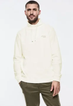 Street One Men Pullover & Sweatshirts|Big Boys*Leichter Schalkragen Sweat pearl white