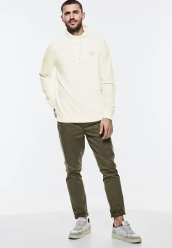 Street One Men Pullover & Sweatshirts|Big Boys*Leichter Schalkragen Sweat pearl white