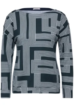 Cecil Shirts*Leichtes Sweatshirt deep petrol