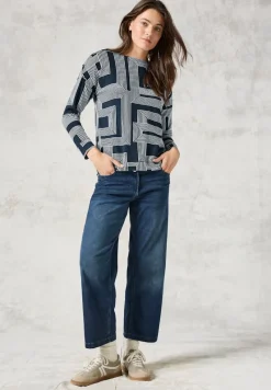 Cecil Shirts*Leichtes Sweatshirt deep petrol