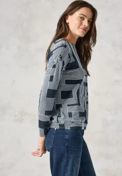 Cecil Shirts*Leichtes Sweatshirt deep petrol