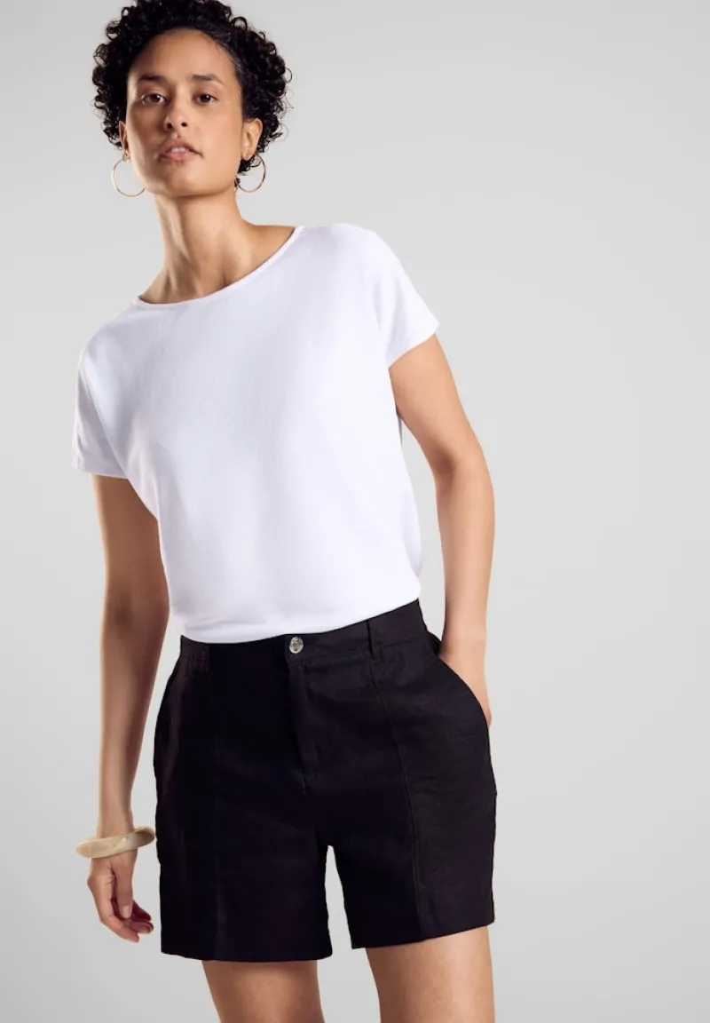 Street One Shirts*Leichtes T-Shirt white