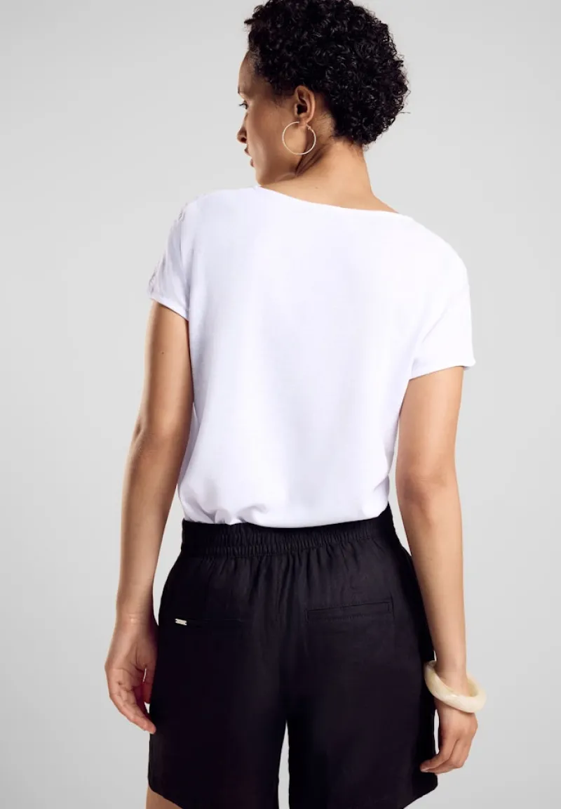 Street One Shirts*Leichtes T-Shirt white