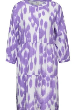 Street One Kleider*Leinen Kleid mit Print smell of lavender