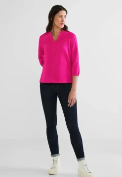Street One Blusen*Leinen-Baumwolle-Mix Bluse oasis pink