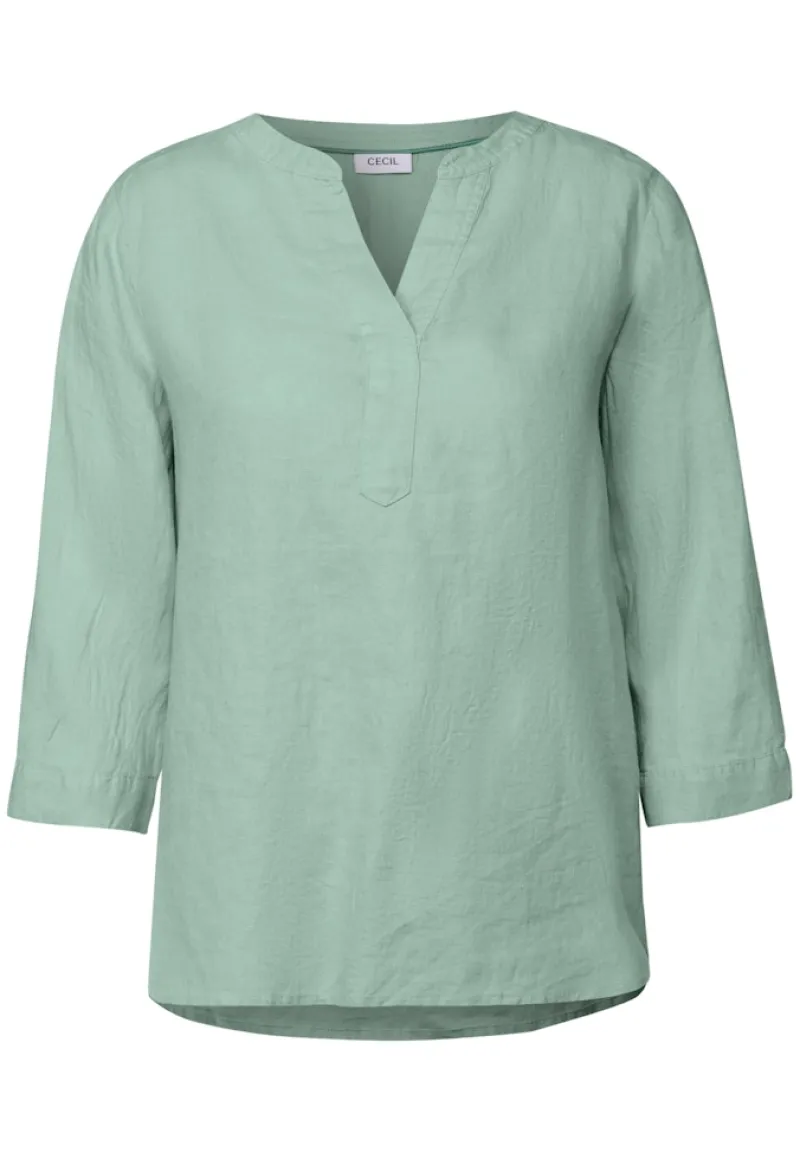 Cecil Blusen*Leinenbluse ice sage green