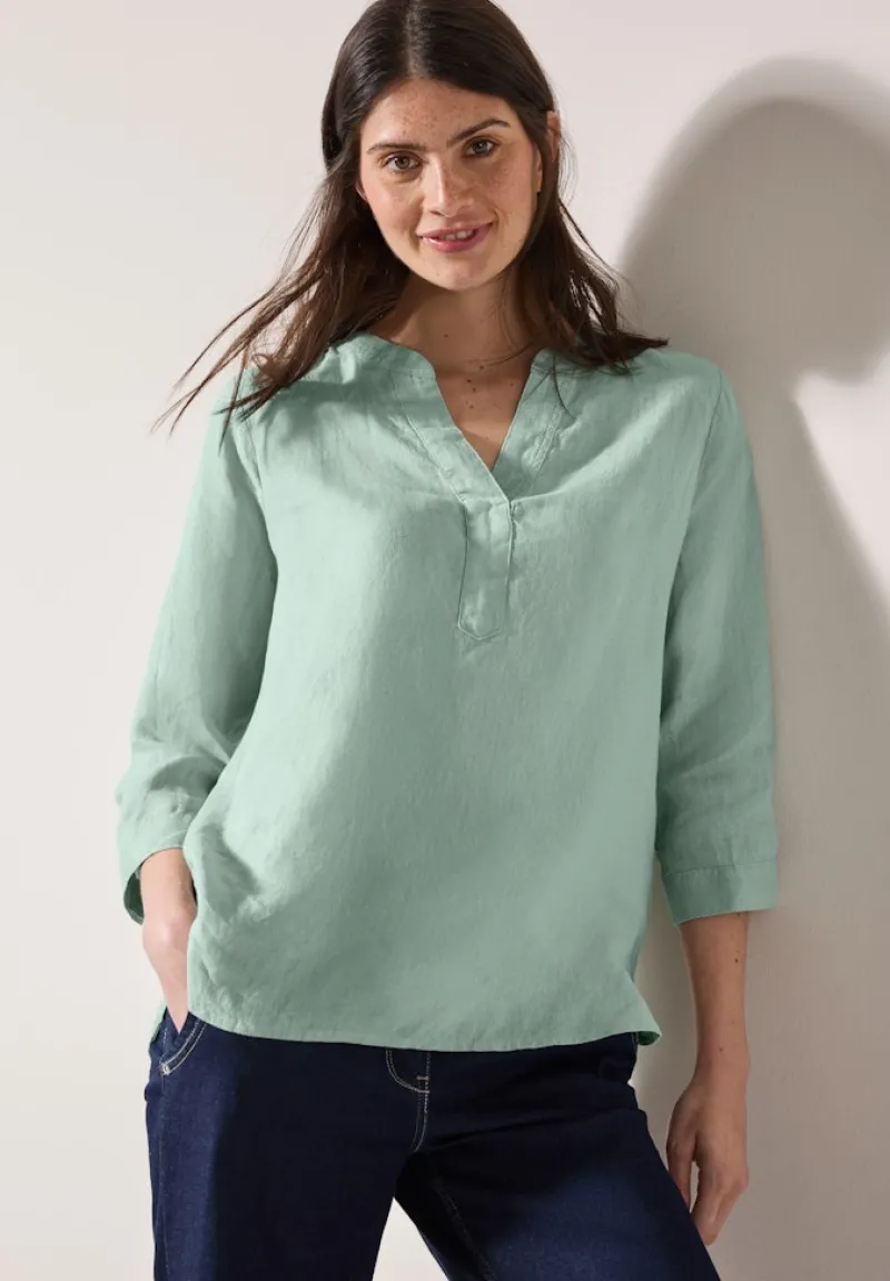 Cecil Blusen*Leinenbluse ice sage green