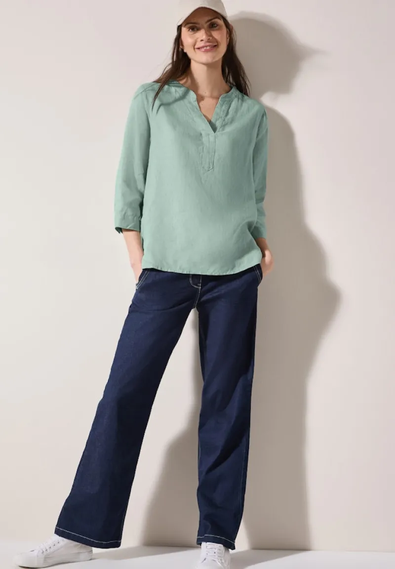 Cecil Blusen*Leinenbluse ice sage green
