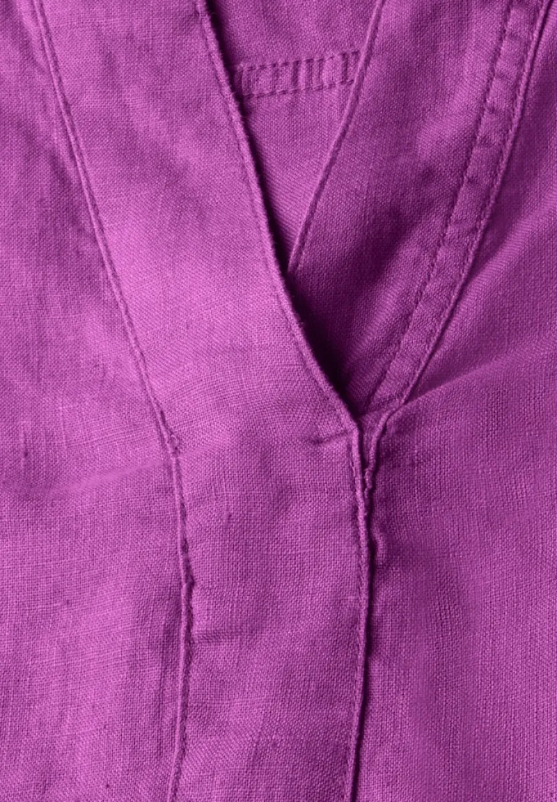Cecil Blusen*Leinenbluse magenta lacquer