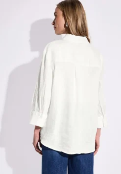 Street One Blusen*Leinenhemdbluse off white