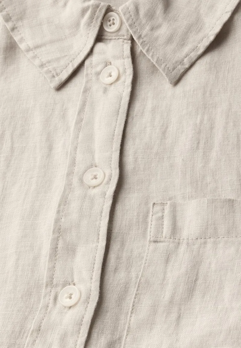Cecil Blusen*Leinen-Hemdbluse pumice beige