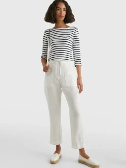 Tommy Hilfiger Hosen*Leinenhose white