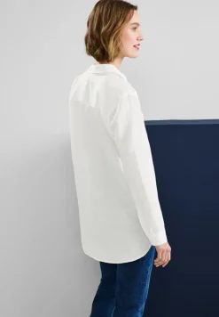Street One Blusen*Leinenmix Longbluse off white