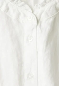 Street One Blusen*Leinenmix-Bluse mit Rüschen off white