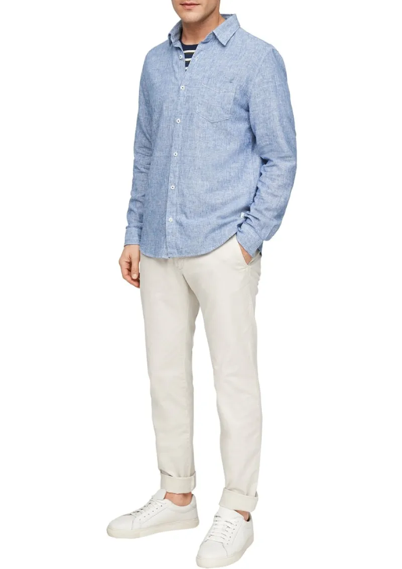 s.Oliver Hemden|Big Boys*Leinenmix-Hemd Blau