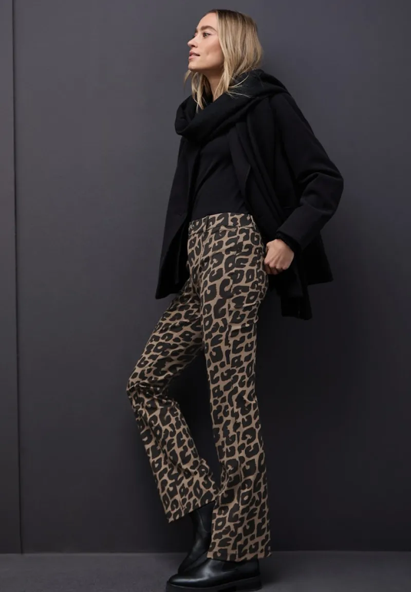 Street One Hosen*Leo Bootcut Hose silk brown