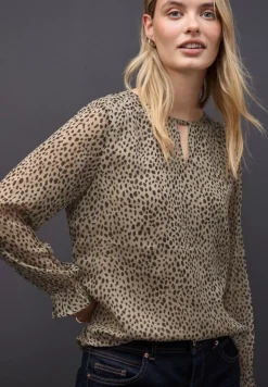 Street One Blusen*Leo Chiffon Tunika sanded beige