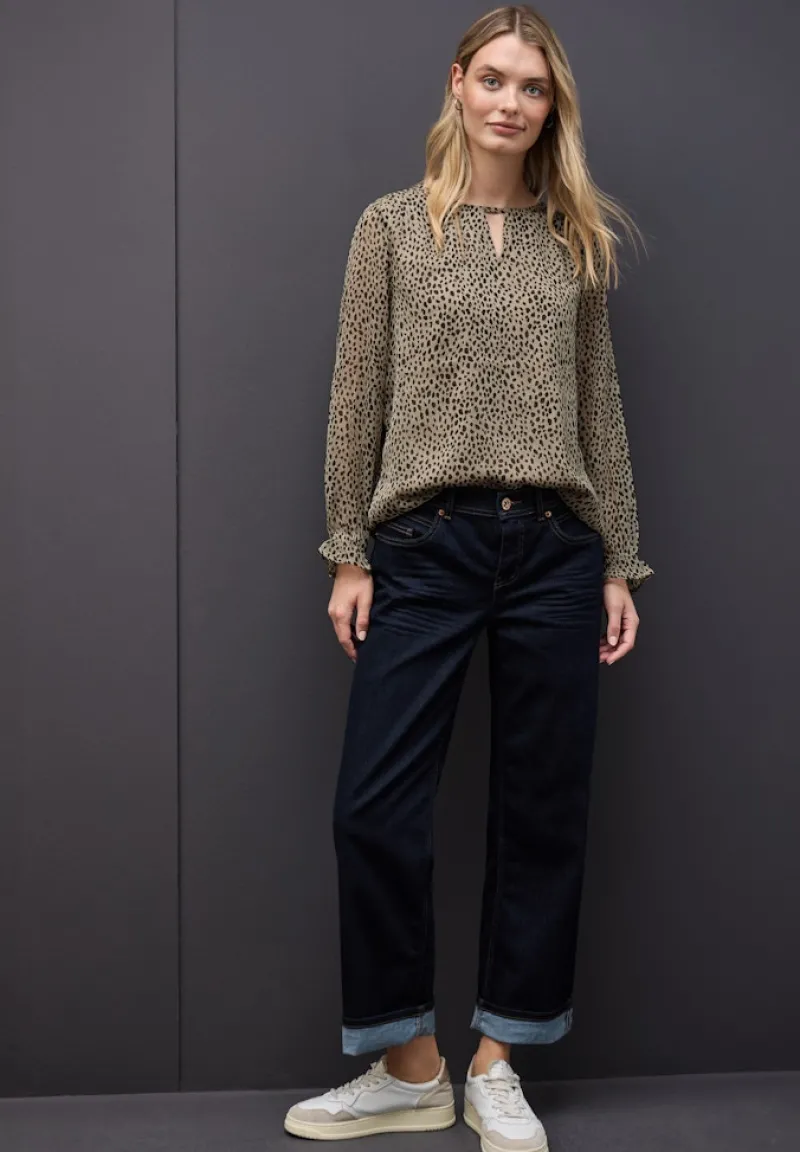 Street One Blusen*Leo Chiffon Tunika sanded beige