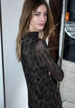 STREET ONE STUDIO Kleider*Leo Mesh-Kleid Black