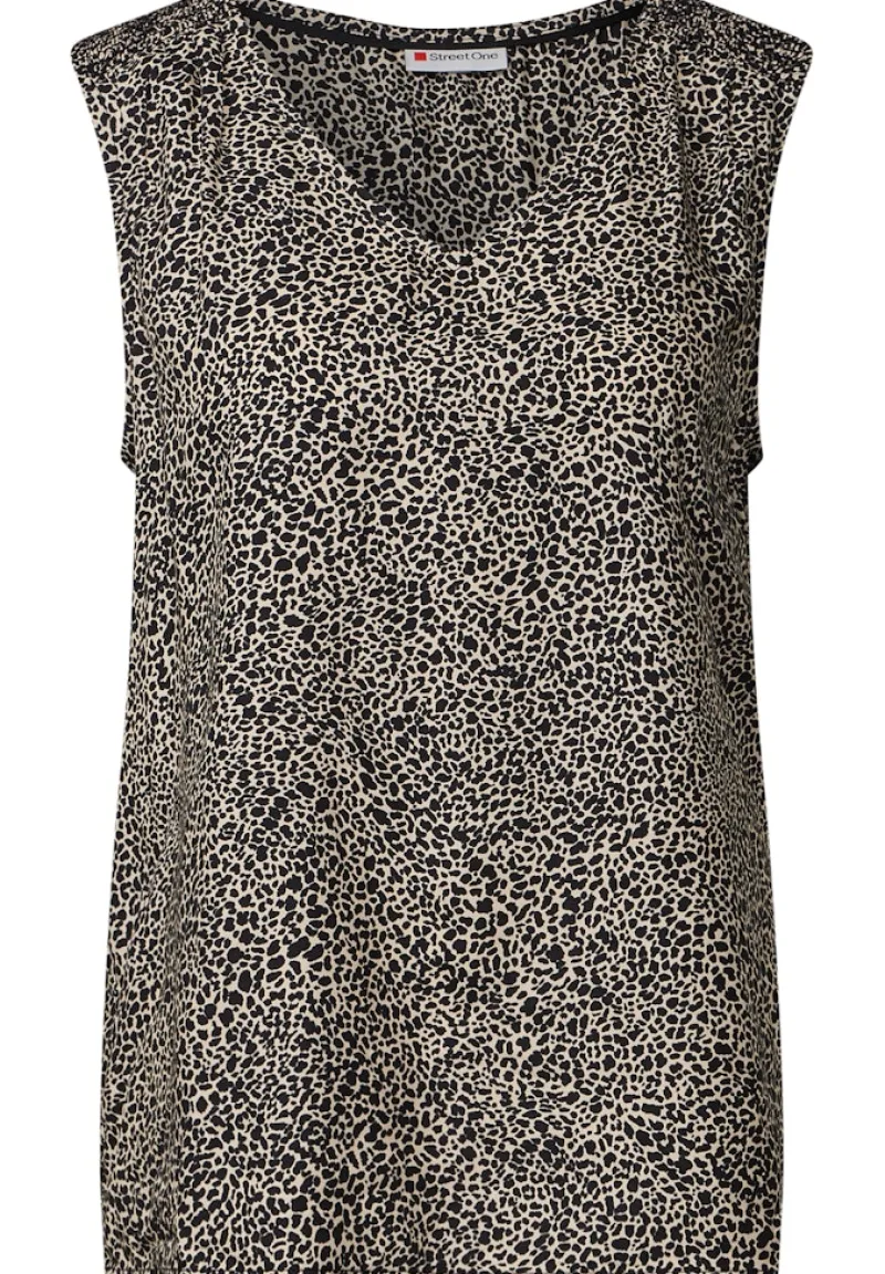 Street One Shirts*Leo-Bluse mit Smock-Details cotton cream