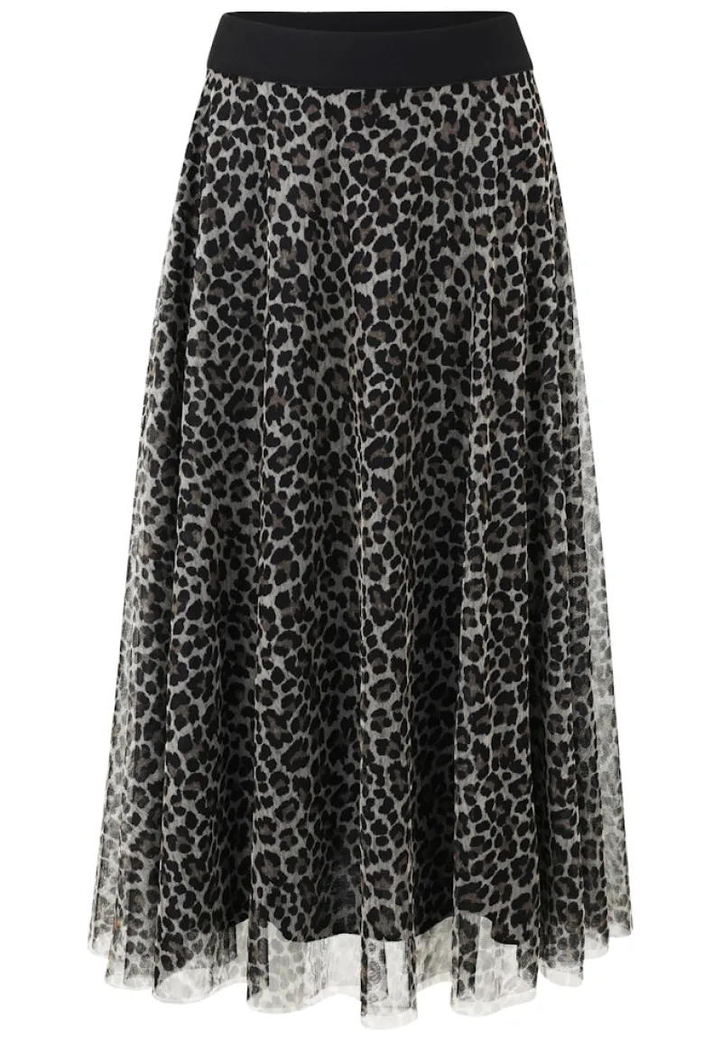 Zero Röcke*Leorock elastischer Bund beigeblack