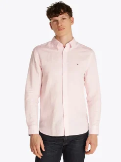 Tommy Hilfiger Hemden|Big Boys*LINEN BLEND SOLID RF SHIRT pink lily