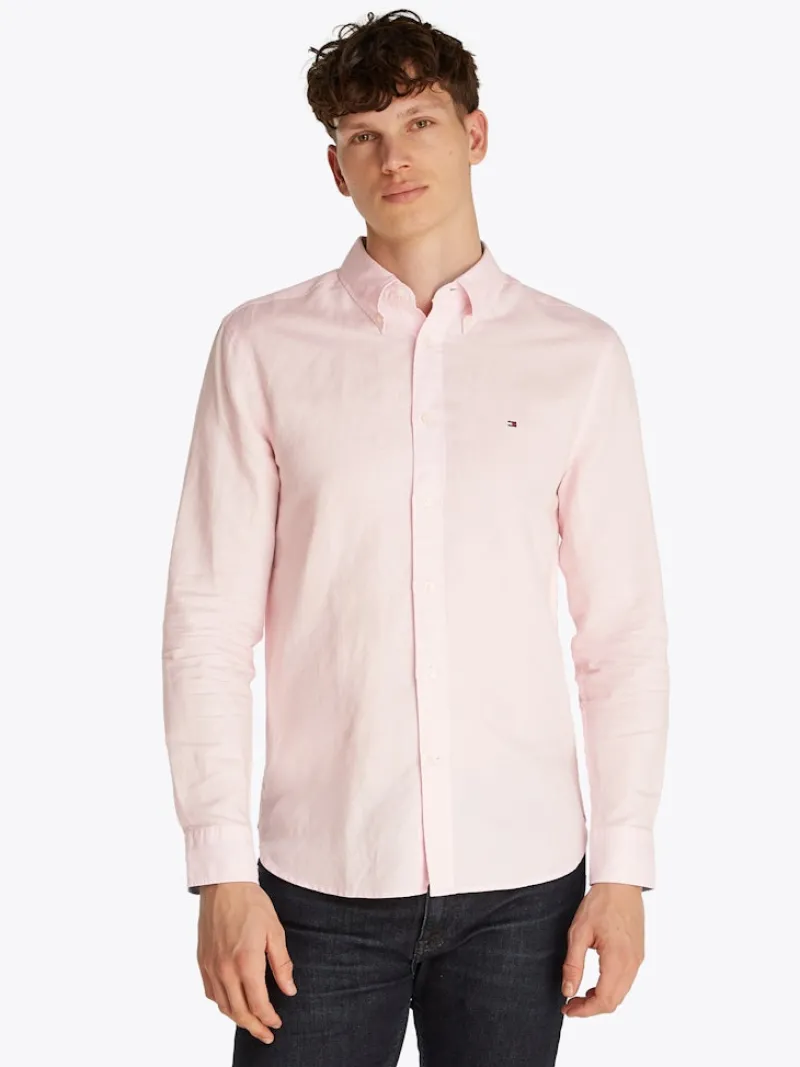 Tommy Hilfiger Hemden|Big Boys*LINEN BLEND SOLID RF SHIRT pink lily