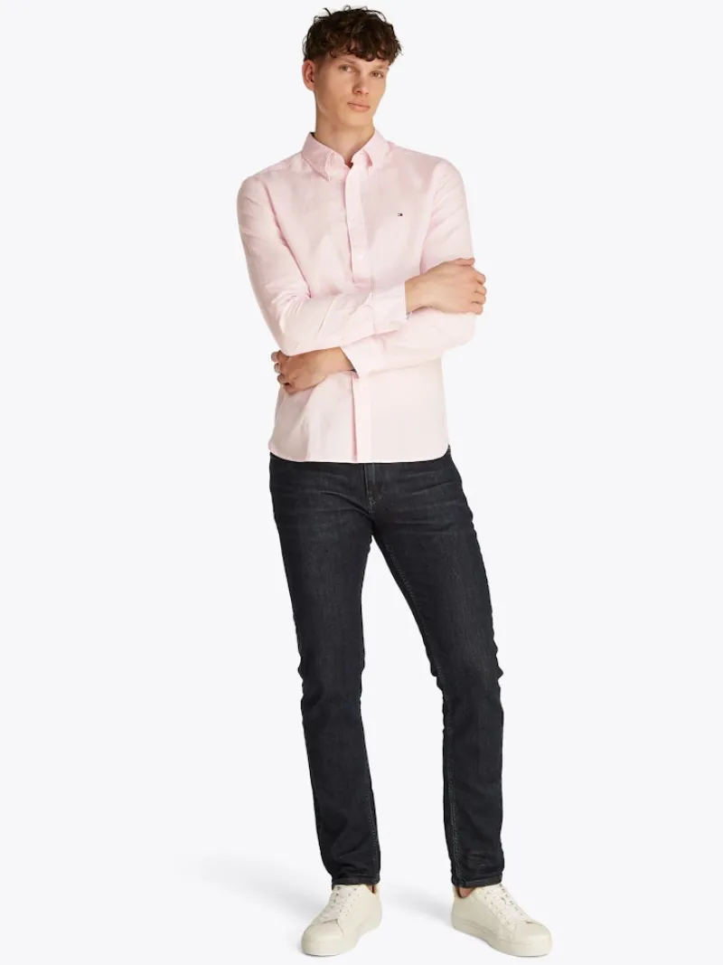 Tommy Hilfiger Hemden|Big Boys*LINEN BLEND SOLID RF SHIRT pink lily