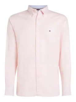 Tommy Hilfiger Hemden|Big Boys*LINEN BLEND SOLID RF SHIRT pink lily