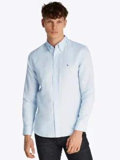 Tommy Hilfiger Hemden|Big Boys*LINEN BLEND SOLID RF SHIRT breezy blue