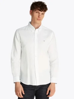 Tommy Hilfiger Hemden|Big Boys*LINEN BLEND SOLID RF SHIRT th optic white