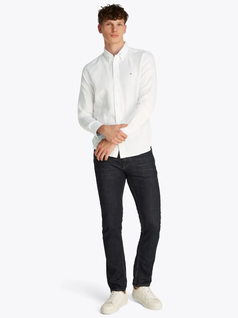 Tommy Hilfiger Hemden|Big Boys*LINEN BLEND SOLID RF SHIRT th optic white