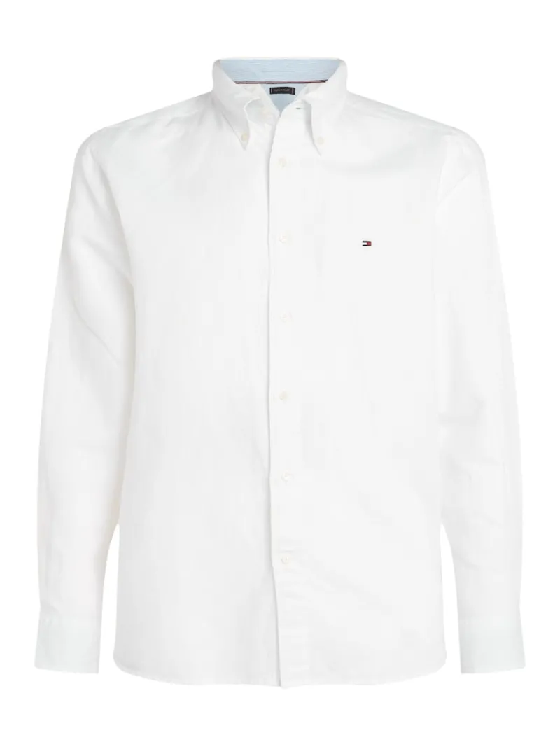 Tommy Hilfiger Hemden|Big Boys*LINEN BLEND SOLID RF SHIRT th optic white