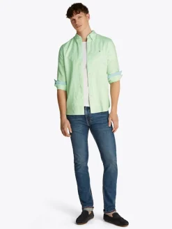 Tommy Hilfiger Hemden|Big Boys*LINEN BLEND SOLID RF SHIRT opal green