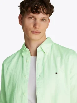 Tommy Hilfiger Hemden|Big Boys*LINEN BLEND SOLID RF SHIRT opal green