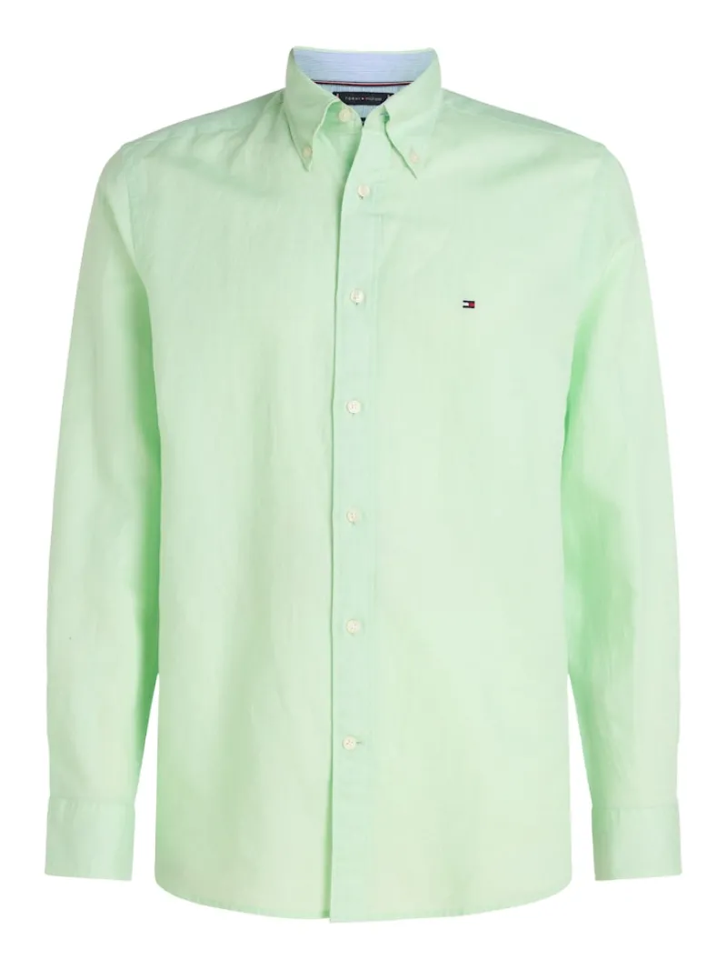 Tommy Hilfiger Hemden|Big Boys*LINEN BLEND SOLID RF SHIRT opal green