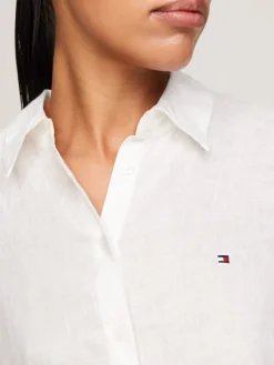 Tommy Hilfiger Blusen*LINEN RELAXED SHIRT LS ecru
