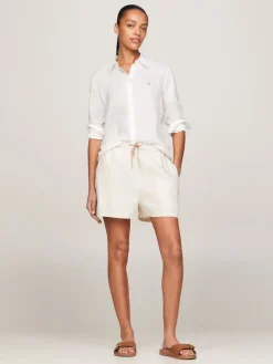 Tommy Hilfiger Blusen*LINEN RELAXED SHIRT LS ecru