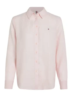 Tommy Hilfiger Blusen*LINEN RELAXED SHIRT LS whimsy pink